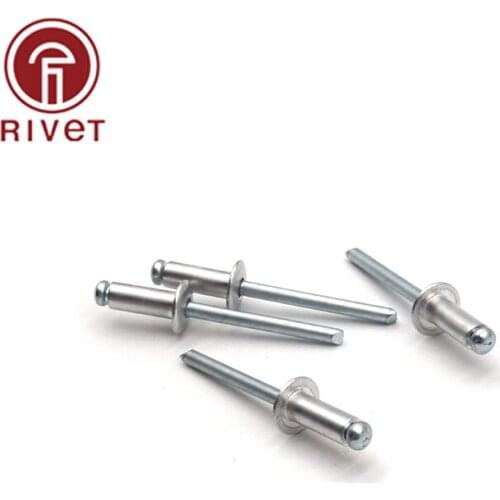 DIN EN ISO 15977 20 PCS M4.8 Aluminum And Iron Round Head Multi-Size High-Quality Rivets Blind Rivets