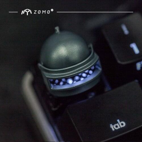 For ZOMO Gaming Keycaps For Logitech G910 G810 Mechanical Keyboard 3 Level Helmet Metal Keycap For Jedi Survival
