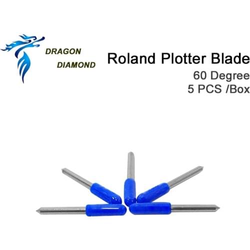 DRAGON DIAMOND 5 Pcs 60 Degree Roland Vinyl Cutter Plotter Blade For Roland Cutting Plotter