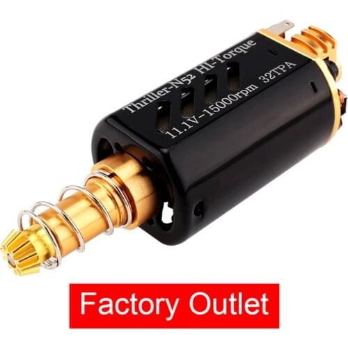 Chihai Motor CHF-480WA-N52 Nd-Fe-B 32TPA High Torque AEG Motor Ver.2 Gearbox Motor Long Axis for Hunting Accessorie Gel Blaster