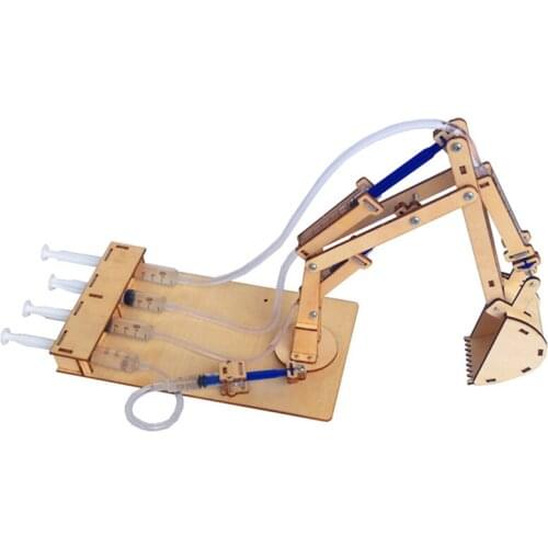 Hydraulic Excavator DIY Student Technology Small Production Science and Education Toy Model Science Experiment Toy
