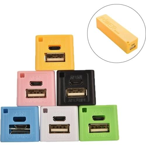 JETTING 1PC Plastic Power Bank Box 18650 5V 1A External Battery Pack Charger Case for Mobile Phone Tablets Backup Power 6 Colors