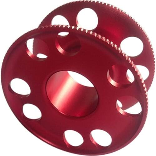 FEICHAO Aluminum Diving Finger Spool Reel Blank 60mm/76mm for Underwater Diver Snorkeling SMB Safety Equipment Dive Accessories