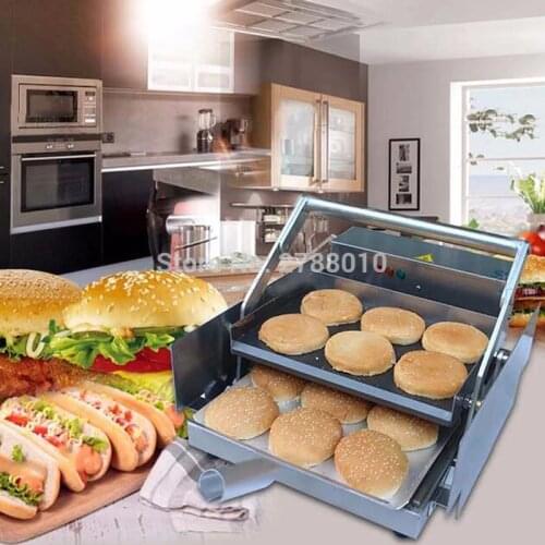 Commercial Hamburger Maker Electric Hamburger Baking Machine Hamburger Heating Pan BHB -6