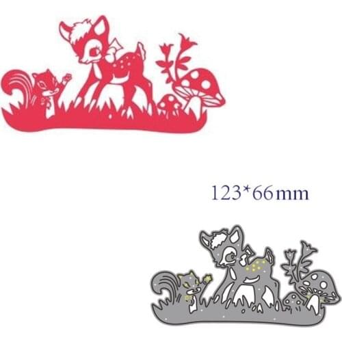 Metal cutting dies cut die mold mushroom animal decoration Scrapbook paper craft knife mould blade punch stencils