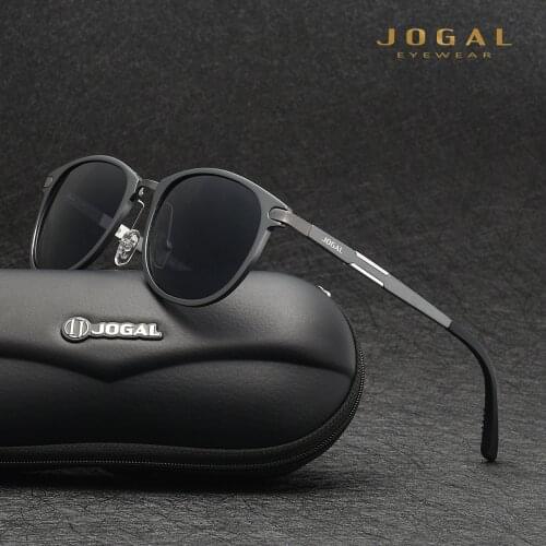 JOGAL Full Rim Sunglasses Mens Cool Polarized Classic Sun glasses Man Coating Lens Driving Male Shades 8801