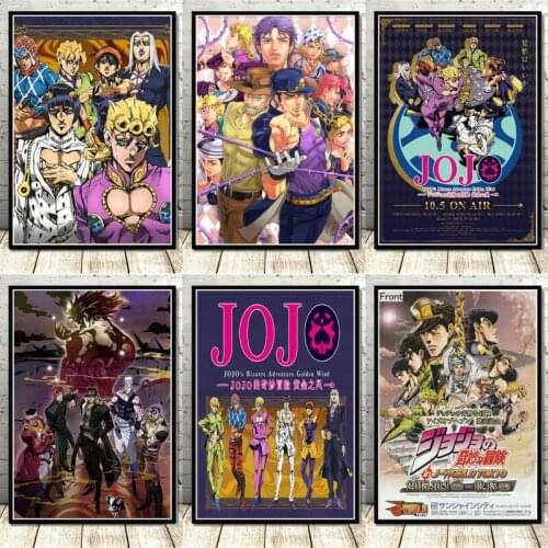 JoJo S Bizarre Adventure Canvas Painting Japan Anime Action Wall Art Picture Posters and Prints for Room Decoration Home Decor
