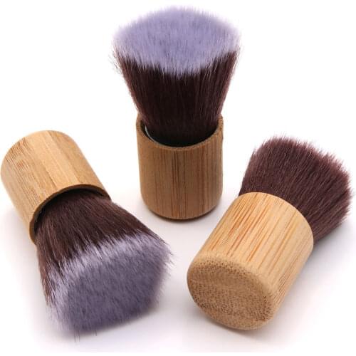Portable Makeup Brush Foundation Powder Face Brush Cosmetic Make Up Brush Soft Synthetic Makeup for Women