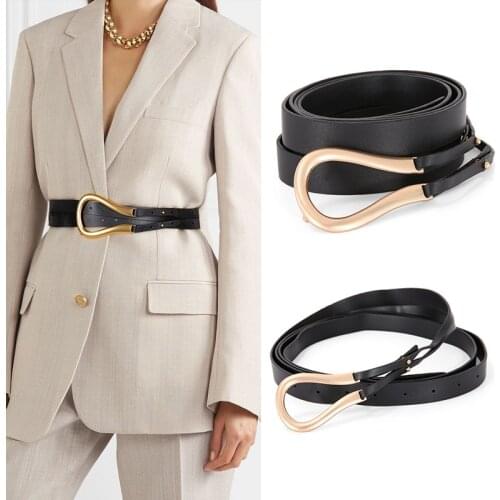 Womens Fashion Black Corset Belt for Dress Wide Waist Designer Leather Belts Female Waistbands Luxury Brand Ceinture Femme Luxe