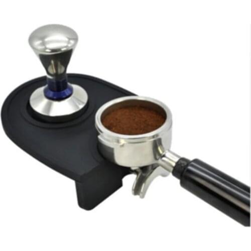 S/M Size Silicone Coffee Tamper Mat Holder Barista Coffee Tea Bar Tool Espresso Maker Support Base Non-Slip Flexible Corner Mat