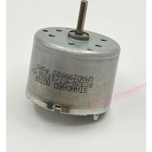 Standard RC320-FT/12380 Metal Brush Round DC Motor 6V 7.2V 9V 7500RPM High Speed 320 Motor