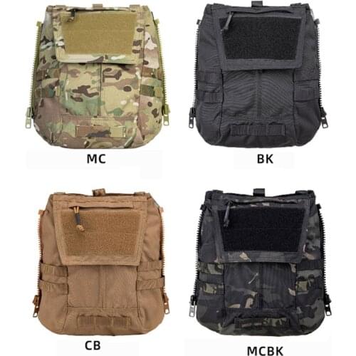 Tactical Vest Zip on Panel Pouch Military Backpack Plate Carrier Bag Storage Bag for CPC AVS JPC2.0 Vest
