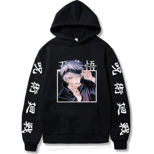 Jujutsu Kaisen Gojo Satoru Print Hoodie Spring Ladies Man Hoodie Streetwear