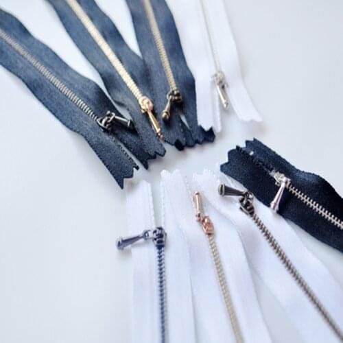 Ultra-mini doll clothes special zipper bjd metal copper 10cm/12cm zipper 0 # 0 ultra-small zipper - blyth azone