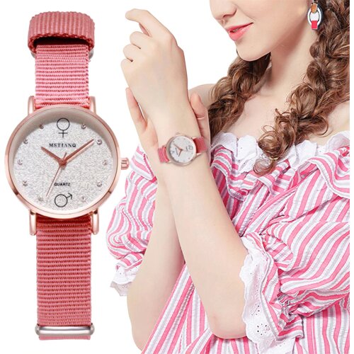 2020 Watch Women Fashion Casual Nylon Strap Style Watches Simple Ladies' Small Dial Quartz Clock Dress Wristwatches Reloj mujer
