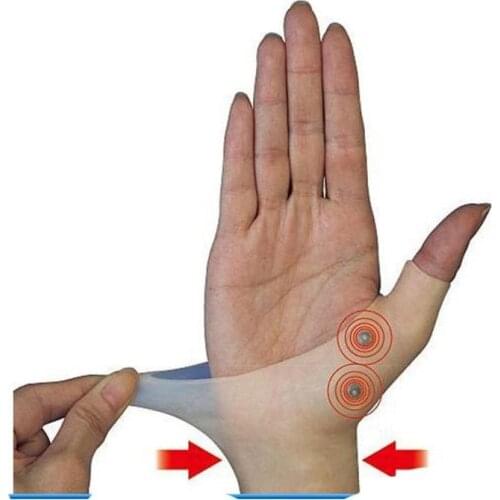 1pc Magnetic Therapy Wrist Hand Thumb Support Gloves Silicone Gel Pressure Corrector Massage Pain Relief Gloves