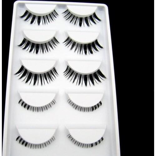 200set 5Pairs/set Natural Long False EyeLashes 2pair Under Fake False Eye Lashes Makeup Handmade Thick Tools fashion