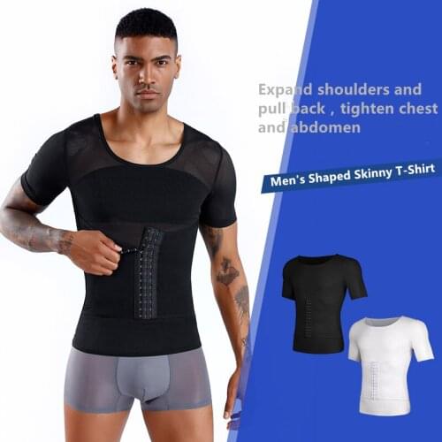2020 new arrival Slimming Belt Belly Men Slimming Vest Body Shaper Neoprene Abdomen Fat Burning Shaperwear Waist Sweat Corset