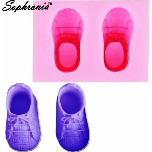 Sophronia 3d Shoes Silicone Mold Fondant Cake Baking Chocolate Candy Soap Cake Decorating Resin Clay Silicone Cake Tool m798