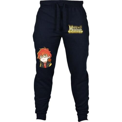 Anime Mystic Messenger pants cosplay pants Jogging Long Sport Pants Unisex Casual Sweatpants