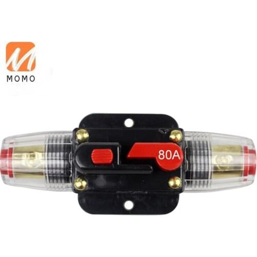 12V 24V DC Circuit Breaker 20A 30A 40A 50A 60A 80A 100A Car Auto Mini Circuit Breaker Manual Reset Fuse Inverter