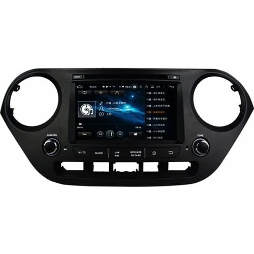 7" PX6 Android 9.0 Car DVD Player For Hyundai I10 2014-2015 LHD 2 Din Car Audio 6 Core Multimedia 4G+64G Stereo Radio DSP GPS