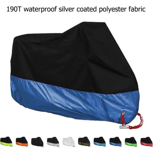 Motorcycle cover universal Outdoor UV Protector Scooter All Season waterproof Bike Rain Dustproof cover M L XL 2XL 3XL 4XL 190T