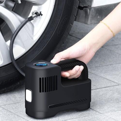 Electric Tire Inflatable Pump Wireless Rechargeable Air Pump Inflator Air Compressor Pump for Car Motorcycle Bike Basketball