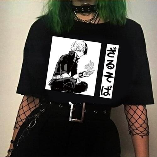 Anime Shoto Todoroki My Hero Academia T-Shirt Graphic Tshirt Streetwear T Shirt