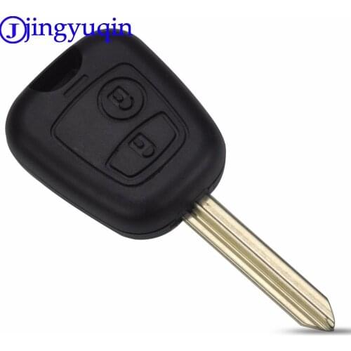 Jingyuqin 2 Buttons Remote Car Key Shell Case Fob Cover For Peugeot Partner Expert Boxer SX9 For Citroen C-Elysee