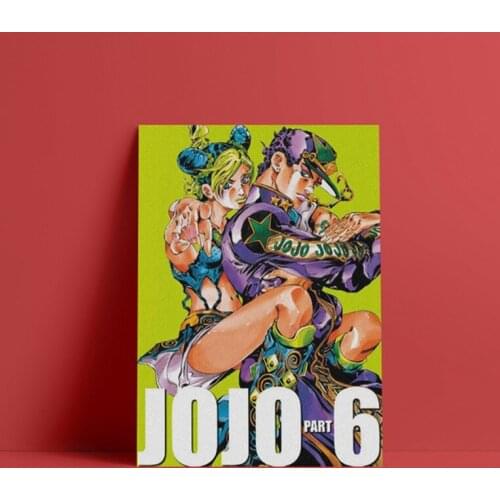 JOJO Part 6 Stone Ocean anime wall Art Framed Wooden Frame canvas decoration poster prints For living room home decor painting