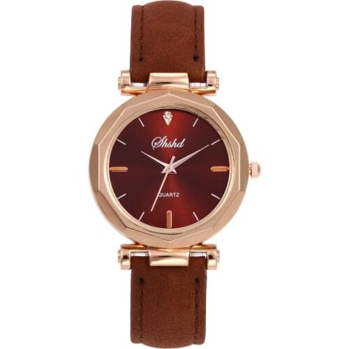 Fashion Women Leather Band Dress Quartz Wrist Watches Luxury Casual Ladies Wristwatch