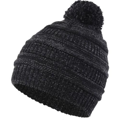 Connectyle Mens Womens Winter Cable Knit Beanie Hat Chunky Earflap Warm Causal Skull Ski Cap with Pompom