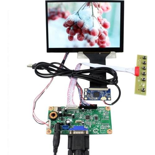 N070ICG-LD1 1280X800 Resolution VGA LCD Controller Board 7inch LCD Screen Backlight WLED VS070TC02-B1 39pin LVDS Connector