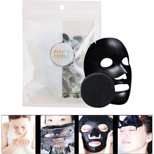 30Pcs/Bag Compressed Facial Mask Non-woven Light Breathable Homemade Face Pack Cotton DIY Face Skin Care Wrapped Masks Paper