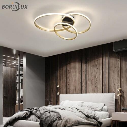 Simple Gold White New Modern LED Chandeliers Lights For Living Study Room Bedroom Corridor Aisle Loft Hall Lamps Indoor Lighting