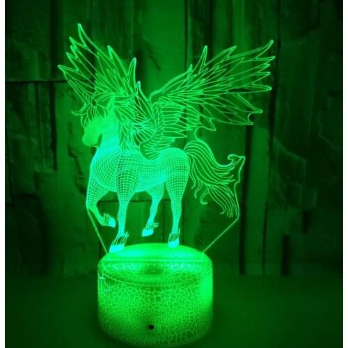 New Colorful Touch 3d Led Night Light Stereo Vision Gift Table Lamp Customization Bed Room Decoration Night Lamp
