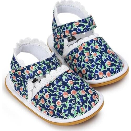 0-1 year old female baby baby shoes soft bottom anti-skid rubber Baotou BB shoes toddler shoes summer cloth