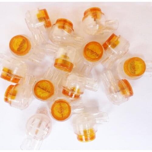 RJ45 K1 Connector 0.4mm-0.7mm HJKT1 Crimp Terminals Waterproof Wiring Ethernet Cable Telephone Cord UY1 Network Cable Butt Joint