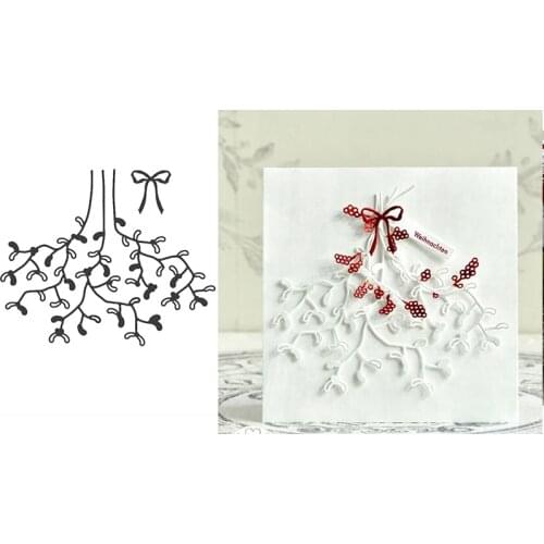 Mistletoe plants metal cutting dies cut die mold for diy scrapbooking cards making paper crafts knife mould new 2020 diecuts