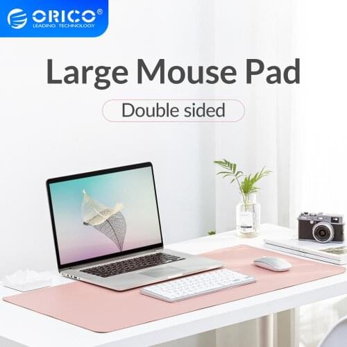 ORICO Double-side Large Mouse Portable Pad Gaming Computer MousePad Waterproof PU Leather Desk Mat Cork Keyboard Cover for Dota