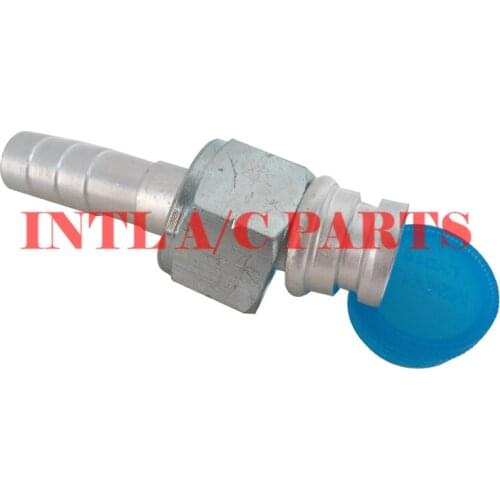 #8 straight aluminum barb female O-ring R134A Fitting INTL-HF5004