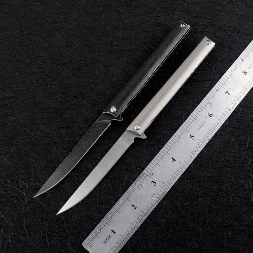 Nine sting pen folding knife M390 blade TC4 titanium alloy handle outdoor camping self-defense hunting EDC tool fruit knife
