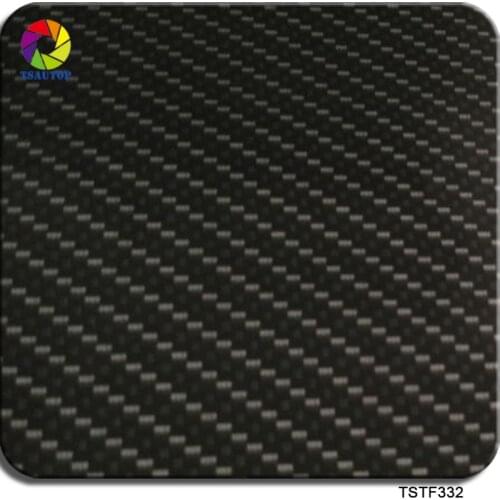 TSAUTOP Size 0.5m x 20m carbon fiber water transfer printing film hydro dipping transfer film aqua print WDF332