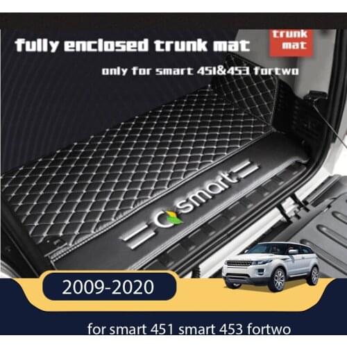 Smart 451 Smart 453 accessory Car leather material Car rear mat trunk for smart 451 smart 453 fortwo 2009-2020