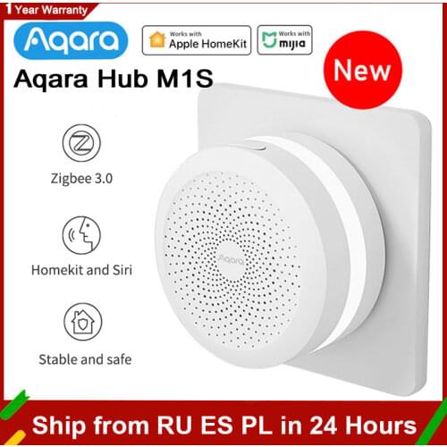 2021 Xiaomi Aqara Smart M1S Hub Gateway Wireless Zigbee 3.0 Wifi RGB LED Night Light Speaker Remote Control Mihome Homekit APP