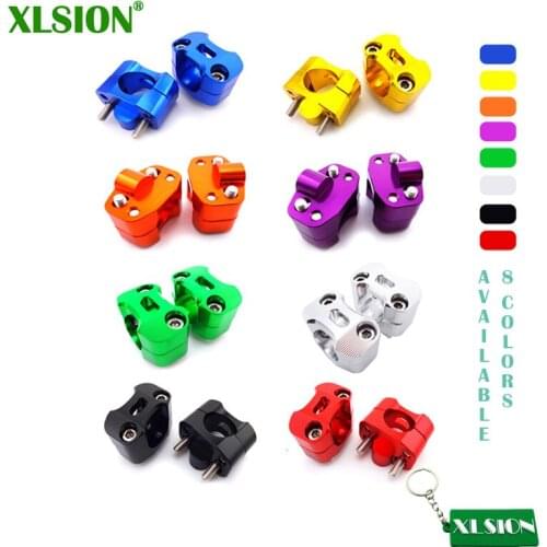 XLSION Motorcycle Fat 1 1/8'' 28mm Handlebar Handle Bar Clamp Adapter Risers Taper For Pit Pro Dirt Motor Bike ATV Quad