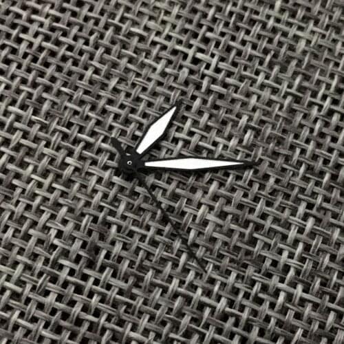 New Arrival Watch Hands Spare Parts Fit For NH35 NH36 Model 7s26 4r35 7009 Automatic Movement Black/Silver Color Green Lume