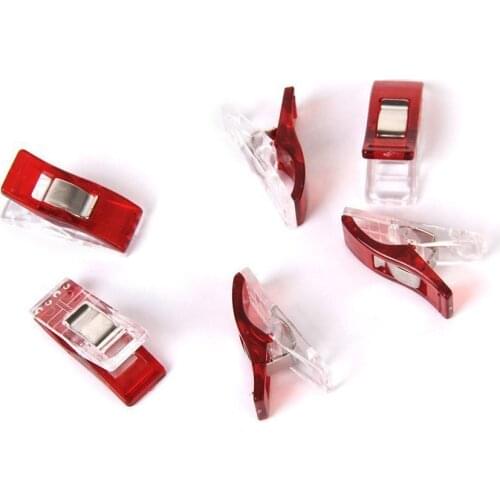 10 PCS Colorful Sewing Craft Quilt Binding Plastic Clips Clamps Pack Clamp Clip Clothespin Hanging Clips Loops Laboratory Clamp