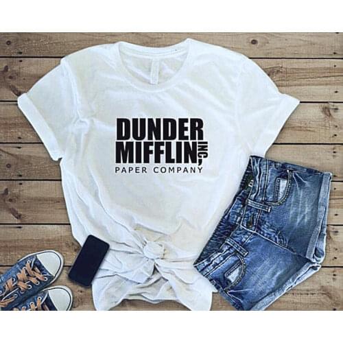 The Office Dunder Mifflin Shirt Women/Men Short Sleeve T-Shirt Paper Company Dunder Mifflin Shirt